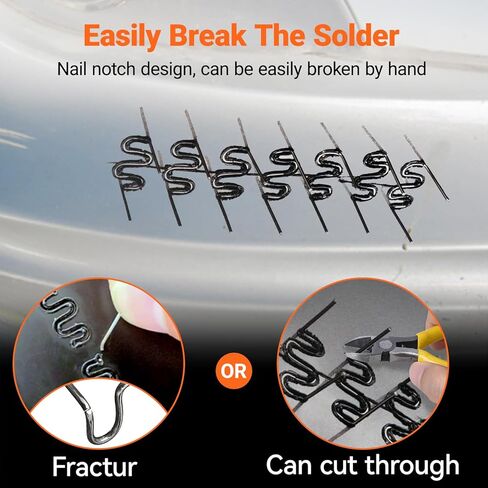 Preciva 100W Plastic Welder, Portable Plastic Welding Kit with 200Pcs Welder Staples and Pliers, Hot Stapler Plastic Repair Kit for Car Bumper Crack Kayak and Most Plastic Product Repair in Kuwait