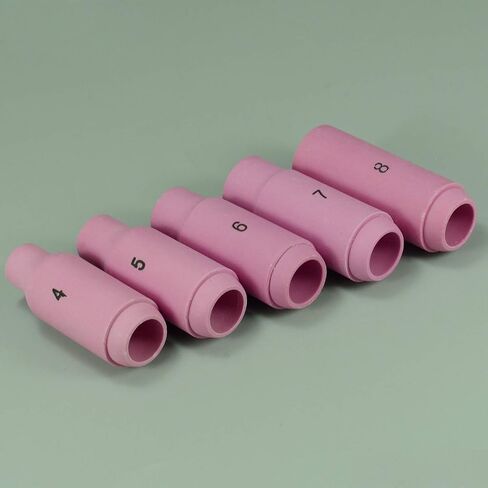 RIVERWELD TIG ألومينا فوهات كوب درع السيراميك 10N50 #4 10N49 #5 10N48 #6 10N47 #7 10N46 #8 Fit DB PTA SR WP 17 18 26 TIG شعلة لحام 10 قطعة in Kuwait