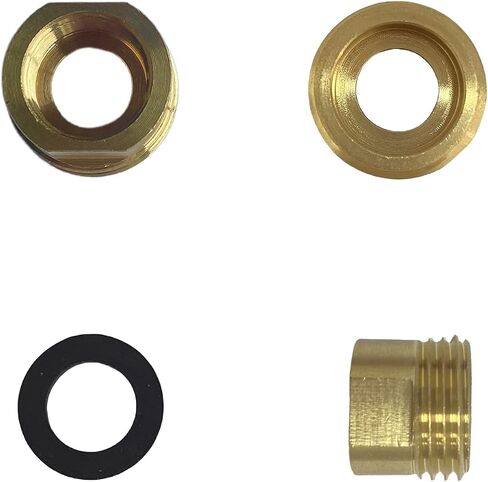 3pcs 1/2 G Male to 3/8 Compression Female Thread Bushing Pipe Fitting Sink Accessory in Saudi Arabia