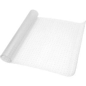 Clear Heavy Duty Vinyl Plastic Floor Runner/Protector for Carpet Floors with 4mm Nails Non-Silp Runner Rug Carpet Protector for Home Office Hallway Kitchen,6 x 3 Feet