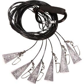 Higdon Outdoors Battleship Rig | Easy Clip Waterfowl Decoy Anchor with Non-Tangle Line | Carabiner Included for Ideal Storage