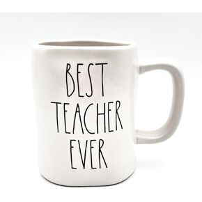 Rae Dunn BEST TEACHER EVER Coffee Tea Mug - ceramic