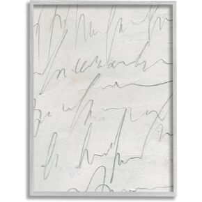 Stupell Industries Contemporary Cursive Script Abstract Scribble Words Framed Wall Art, Design by Emma Caroline