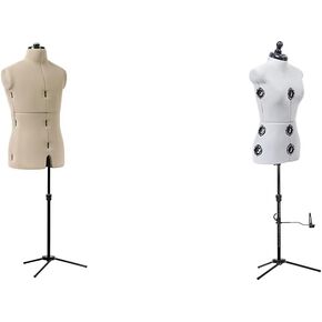 Dritz Mr. Tailor Adjustable Dress Form, Male, Black