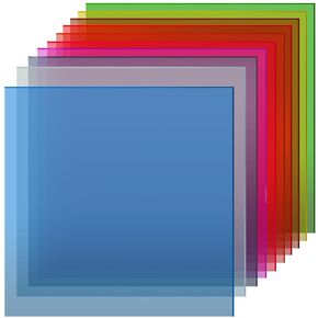 10Pack Colored Acrylic Sheets, Translucent Plexiglass Panels, 1/8 Inch Thick, Easy to Cut, Vibrant Colors for DIY Projects, Art, Crafting, Laser Cutting & Engraving， 8x8 Inches