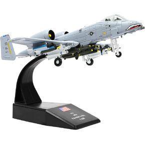NUOTIE 1/100 A-10 Attack Pre-Build Diecast Metal Aircraft Model Kits Thunderbolt II (Warthog) VX-23 Replica Military for Display Collection or Gift 1