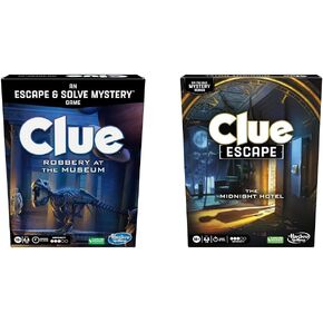 Clue Escape: The Illusionist’s Club Board Game | Escape Room Family Game | 1-Time Solve Mystery | Ages 10+ | 1-6 Players | Difficulty 4 | 90 - 120 Mins. in Kuwait