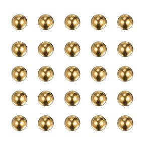 HARFINGTON 80pcs 7mm Precision Solid Brass Bearing Balls for Bearings Valves Decoration
