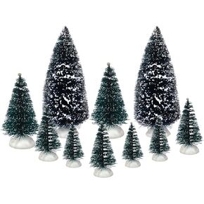Christmas Village Set - Complete Decoration Includes Figurines and Houses - Perfect Addition to Your Christmas Indoor Decorations & Snow Village Displays - Made of Resin (12 Piece Snow Village Set)