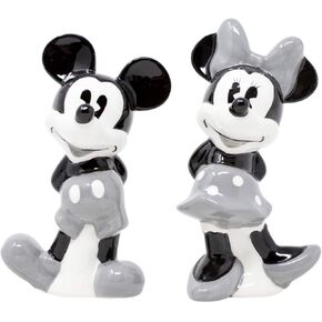 Disney Mickey and Minnie Mouse Grey Salt and Pepper Shakers