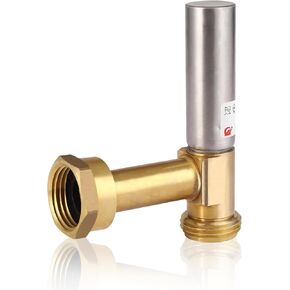 2-Pack Angle Water Hammer Arrestor for Washing Machine, 3/4" GHT Male x 3/4" GHT Female Connection, Stainless Steel Hammer Arrestor, Reduce Laundry Washer Knock Noise