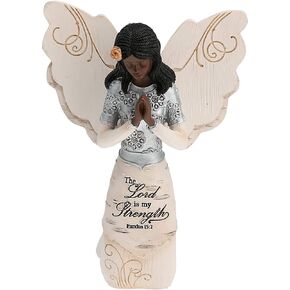 Pavilion Gift Company Prayer Angel Figurine, 5.5 Inch, Beige