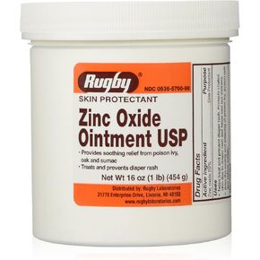 Zinc Oxide 20 % Skin Protectant Ointment for Diaper Rash, Chaffed Skin 1 Pound (Pack of 2)