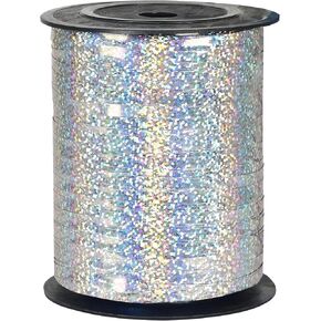 Foeipy Blue Curling Ribbon, 500 Yard Glitter Blue Ribbon, Shiny Metallic Curling Ribbon for Gift Wrapping, Party Decoration, Balloon Ribbon, Balloon String, Florist Flower Ribbon(1 Roll)
