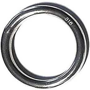US STAINLESS Stainless Steel 316 Round Ring Welded 5/16" x 2" (8mm x 50mm ID) Marine Grade