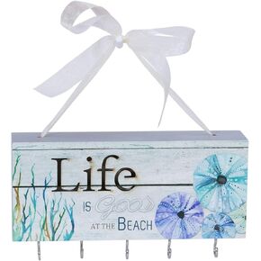 Beachcombers Light-Up Led Hanging Block With 5 Hooks Blue
