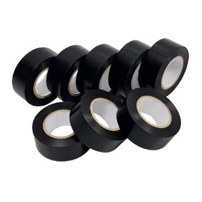 Electrical Tape 1 inch x 66FT - 8 Rolls Black Electrical Tape, Electrical Insulating Tape, Voltage Level 600V, Indoor Outdoor Electric Tape for Wire and Cable