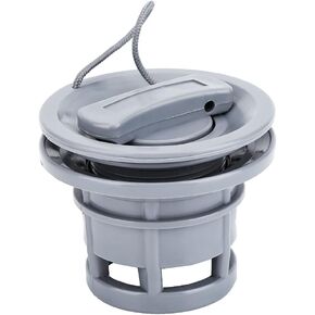 Gray PVC Boat Valve, Kayak Valve Replacement, Double Seal Boating Enthusiasts for Most Inflatable Boats Kayaks for River Rafts
