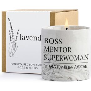 Boss Gifts for Women, Boss Candle Boss Lady Gifts Boss Gifts Boss Appreciation Gifts for Women Boss Lady Office Decor Boss Day Christmas Birthday Gifts Gift for Boss Mentor Manager Superwoman 6oz