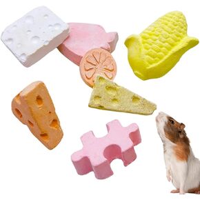 Lava Block Chew Toys Teeth Grinding Pet Lava Block Calcium Stone for Chinchilla Hamster Mouse Squirrels and Small pet 4 Pack
