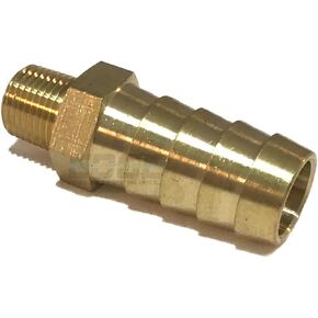 1/2" Hose ID to 1/8" Male NPT MNPT Straight Brass Fitting Fuel/AIR/Water/Oil/Gas/WOG