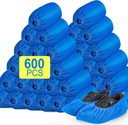 120 Pack(60 Pairs) Shoe Covers Disposable, Non-woven Fabric Shoes Covers for Indoor, Blue Durable & Reusable Disposable Boot & Shoe Covers, Larger Size Fits Various Shoes in Saudi Arabia