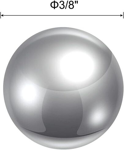 uxcell 100pcs 3/8" 420 Stainless Steel Bearing Balls G100 Precision in Saudi Arabia