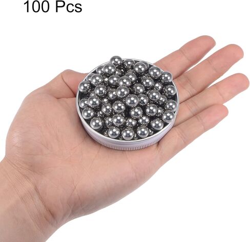 uxcell 100pcs 3/8" 420 Stainless Steel Bearing Balls G100 Precision in Saudi Arabia