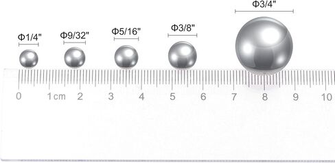 uxcell 100pcs 3/8" 420 Stainless Steel Bearing Balls G100 Precision in Saudi Arabia