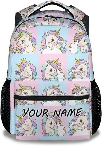 Unicorn Backpacks for Girls, 16 Inch Cute Print Kids Backpack for School, Pink Lightweight Bookbag for Travel in Saudi Arabia