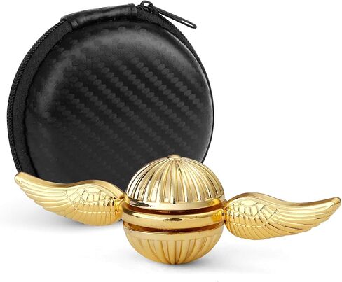 Golden Fidget Spinner Metal Toy for Kids Adults, Desk Toys Hand Finger Spinner Decoration, EDC Stress Relief Toy for Boys Age 3-12 Years Old Stocking Suffer for Boys Girls in Kuwait