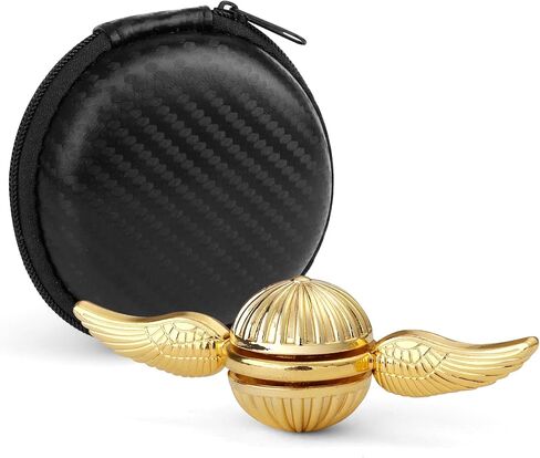 Golden Fidget Spinner Metal Toy for Kids Adults, Desk Toys Hand Finger Spinner Decoration, EDC Stress Relief Toy for Boys Age 3-12 Years Old Stocking Suffer for Boys Girls in Kuwait