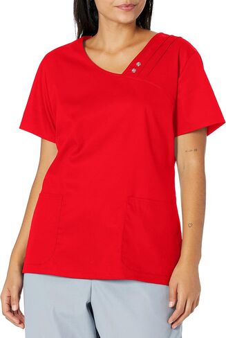 Cherokee Luxe Women Scrubs Top Crossover V-Neck Pin-Tuck 1999 in Saudi Arabia