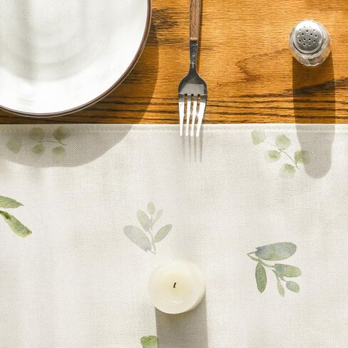 Artoid Mode Letter M Eucalyptus Table Runner, Seasonal Kitchen Dining Table Decoration for Home Party Decor 13x72 Inch in Saudi Arabia
