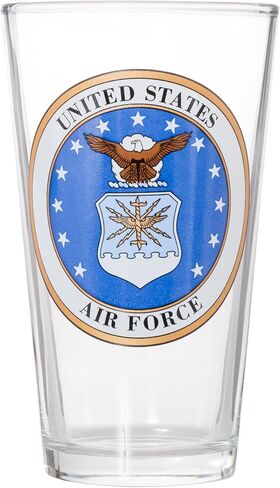Officially Licensed United States Air Force Emblem Pint Glass in Saudi Arabia