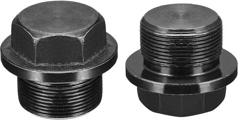 uxcell Outer Hex Head Socket Pipe Fitting Plug M22x1.5 Male Thread Carbon Steel 2Pcs for Terminate Pipe Ends in Saudi Arabia