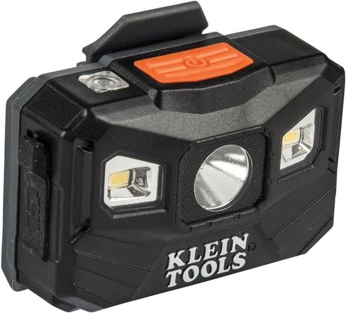 Klein Tools 56048 Rechargeable Auto-Off LED Headlamp, Adjustable Fabric Strap, 400 lms, All-Day Runtime, for Work, Running, Outdoor Hiking in Saudi Arabia