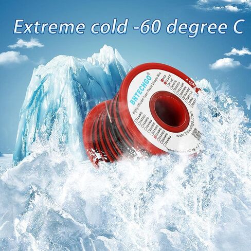 BNTECHGO 24 Gauge Silicone Wire Spool Red and Black Each 25ft 2 Separate Wires Flexible 24 AWG Stranded Tinned Copper Wire in Saudi Arabia