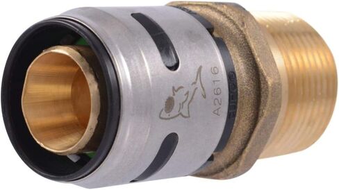 SharkBite 1 Inch EvoPEX Male Adapter, Pack of 2, Push to Connect Plumbing Fitting, PEX, K140Z2 in Saudi Arabia