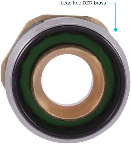 SharkBite 1 Inch EvoPEX Male Adapter, Pack of 2, Push to Connect Plumbing Fitting, PEX, K140Z2 in Saudi Arabia