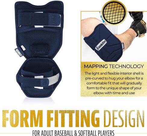 Franklin Sports Baseball Elbow Guard - PRT Series Adult Baseball + Softball Elbow Shield for Batting in Saudi Arabia