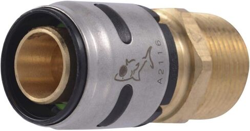 SharkBite 1 Inch EvoPEX Male Adapter, Pack of 2, Push to Connect Plumbing Fitting, PEX, K140Z2 in Saudi Arabia