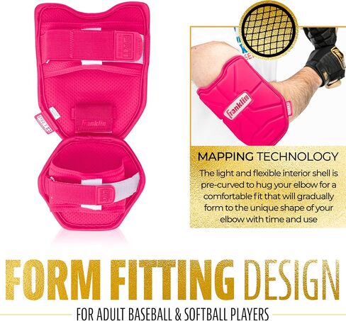 Franklin Sports Baseball Elbow Guard - PRT Series Adult Baseball + Softball Elbow Shield for Batting in Saudi Arabia