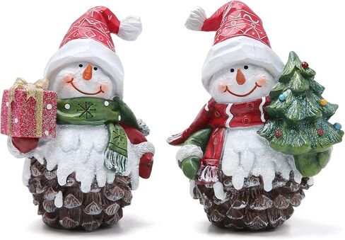 Hodao 2 PCS Christmas Gnomes Decorations Xmas Hat Gnomes Figurines Christmas Gnomes Decor Handmade Elf Scandinavian Tomte Gnomes States for Xmas Decor Gift - Christmas Party Gnomes Decor in Saudi Arabia