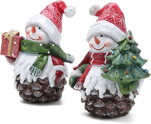 Hodao 2 PCS Christmas Gnomes Decorations Xmas Hat Gnomes Figurines Christmas Gnomes Decor Handmade Elf Scandinavian Tomte Gnomes States for Xmas Decor Gift - Christmas Party Gnomes Decor in Saudi Arabia