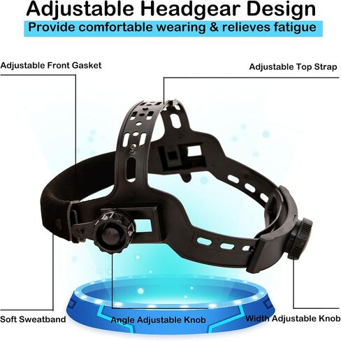 Welding Helmet Auto Darkening : BESTCLUB Solar Powered Hood with Adjustable Shade Range 4/9-13 for Mig Tig Arc Welder Mask (Flag Eagle) in Kuwait