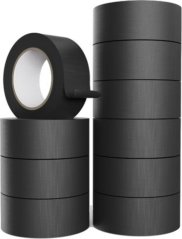 DAGONGREN Black Masking Tape 2 Inch Wide Bulk, 10 Rolls Black Painters Tape 1.88 Inch × 55 Yards, Multi-Surface Black Tape for Car Craft School, Pait Tape Total 550 Yards in Saudi Arabia