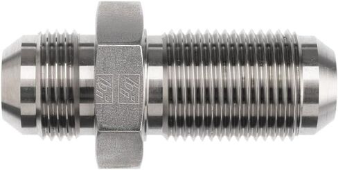 Brennan Industries 2700-05-05 Steel Bulkhead Straight Adapter, 1/2"-20 SAE x 1/2"-20 SAE Thread, 5/16" Male JIC x 5/16" Male JIC in Saudi Arabia