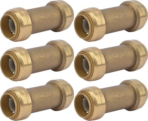 SharkBite 1 Inch Check Valve, Push to Connect Brass Plumbing Fitting, PEX Pipe, Copper, CPVC, PE-RT, HDPE, U2020-0000LFA in Saudi Arabia