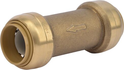 SharkBite 1 Inch Check Valve, Push to Connect Brass Plumbing Fitting, PEX Pipe, Copper, CPVC, PE-RT, HDPE, U2020-0000LFA in Saudi Arabia